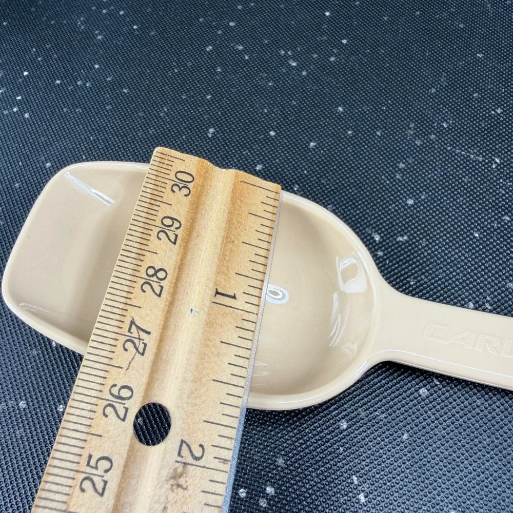 Carlisle 10inch Tan Salad Bar Serving Spoons 3/4 oz Portion Control Set of 4